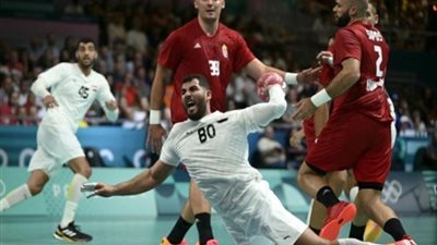 يد الفراعنة تنهى الشوط الأول بتقدم على النرويج 14 - 13 في أولمبياد باريس