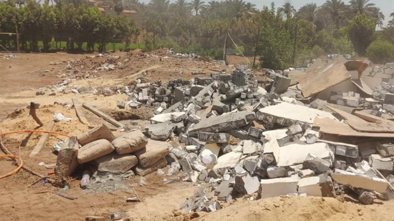 التعدي على الأراضي الزراعية في الجيزة