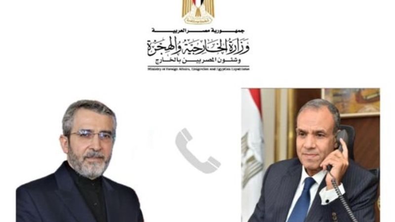 وزير الخارجية ونظيره الإيراني