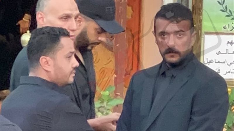 احمد العوضي من عزاء المنتجين الاربعة