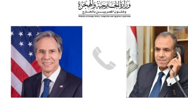 وزير الخارجية والهجرة يجري اتصالاً هاتفياً مع نظيره الأمريك