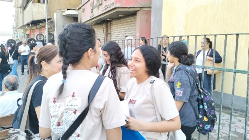 طلاب الثانوية العامة_ تصويرة نيرة أيمن