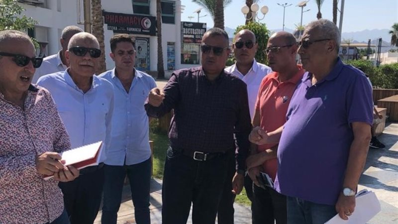 محافظ جنوب سيناء وعدد من القيادات التنفيذية