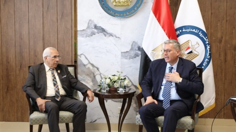 وزير البترول مع رئيس مجلس إدارة شركة ابيك