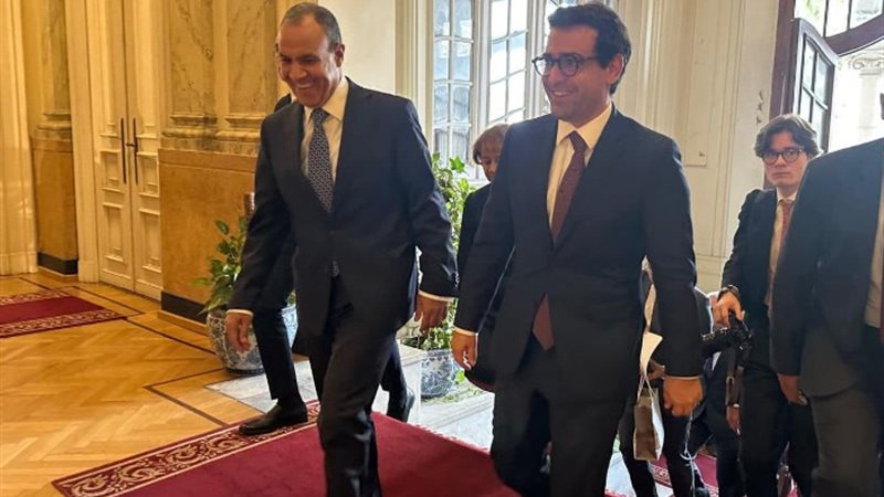 وزيرا الخارجية المصري والفرنسي