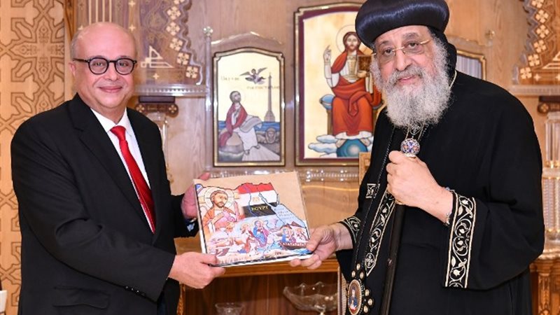 قداسة البابا يستقبل سفير مصر في جواتيمالا