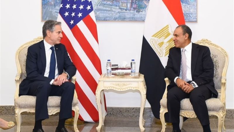 وزيرا الخارجية المصري ونظيره الأمريكي