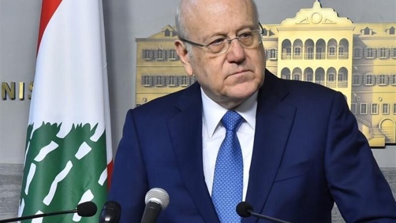 نجيب ميقاتي رئيس حكومة تصريف الأعمال اللبنانية