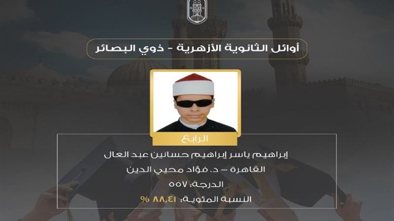 وفاة الرابع على الجمهورية في الثانوية الأزهرية