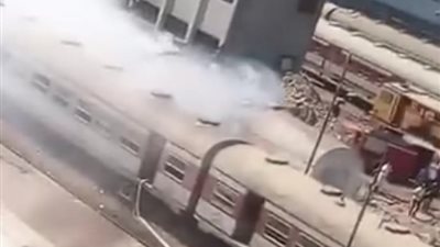 عاجل، أول فيديو من حريق محطة مصر
