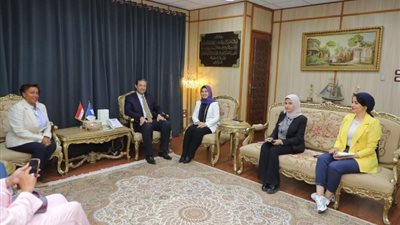 محافظ دمياط يستقبل سفيرة الدومينيكان بالقاهرة لبحث سبل التعاون المشترك