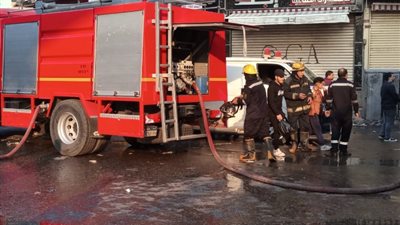 حريق يلتهم محل فطائر بالطالبية والحماية المدنية تحاول السيطرة