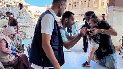 انطلاق المرحلة الثانية من حملة التطعيم ضد شلل الأطفال في خان يونس
