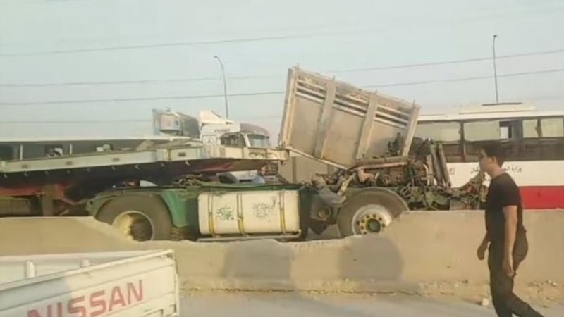 حادث الطريق الأوسطي اليوم