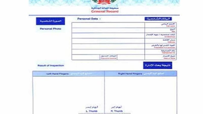 فيش جنائي_ارشيفية