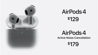 سعر ومواصفات سماعات Apple AirPods 4 بعد الإعلان الرسمي