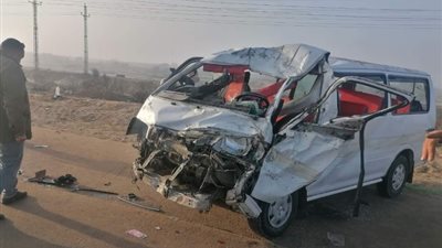 انقلاب ميكروباص يسفر عن إصابة 6 أشخاص بالجيزة