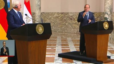 الرئيس السيسي يؤكد لنظيره الألماني ضرورة الوقف الفوري للحرب في غزة