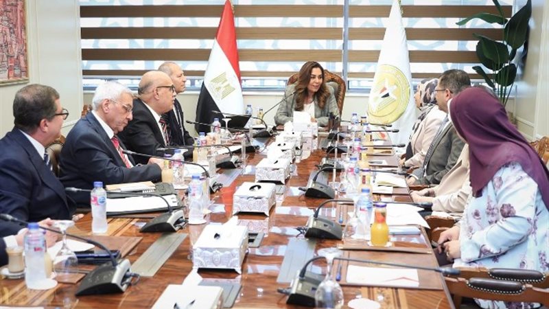 اجتماع وزيرة البيئة مع محافظ القاهرة