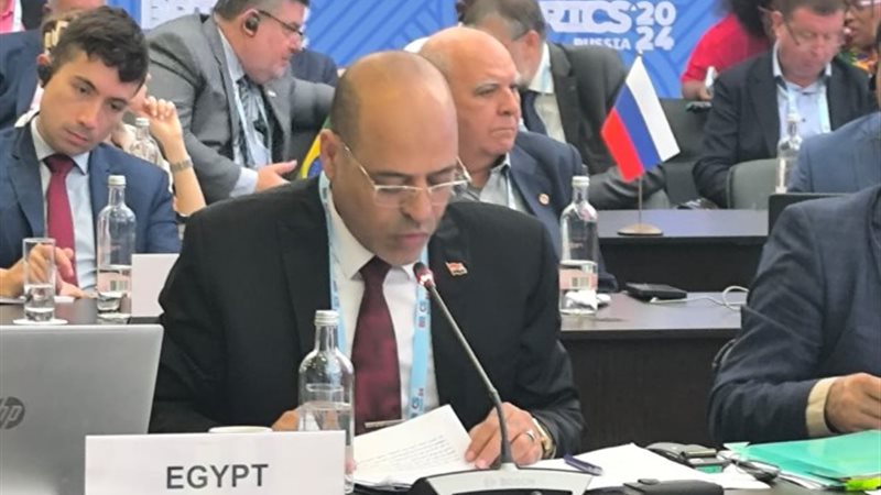محمد جبران وزير العمل خلال مداخلته الثانية في أعمال الاجتما