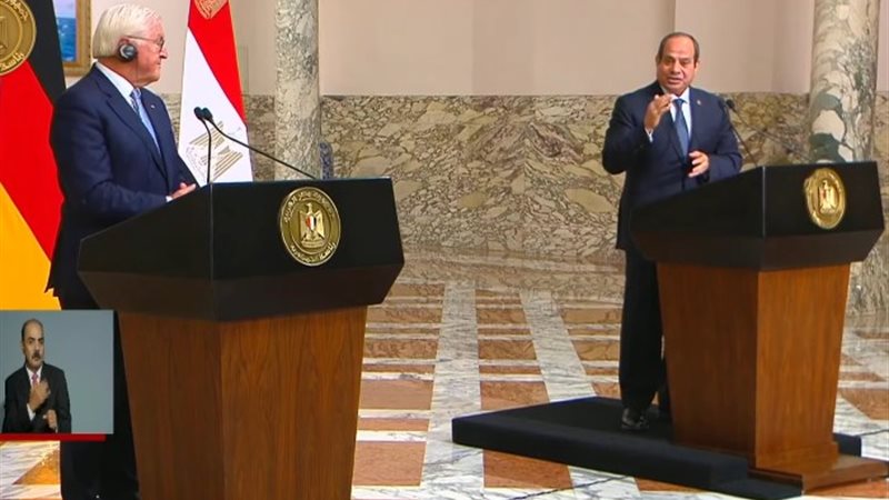 الرئيس السيسي ونظيره الألماني
