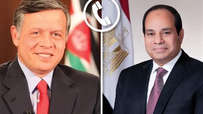 الرئيس السيسي يتلقى اتصالا من ملك الأردن لبحث جهود وقف الحرب في غزة