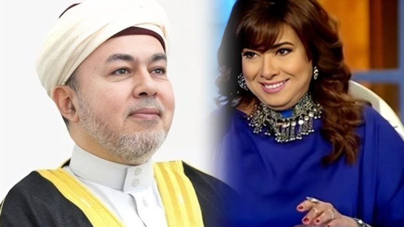 الفنانة نشوى مصطفى والتيجاني