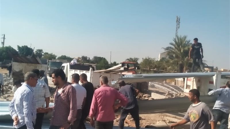 حملة الجيزة لإزالة التعديات بشبرامنت