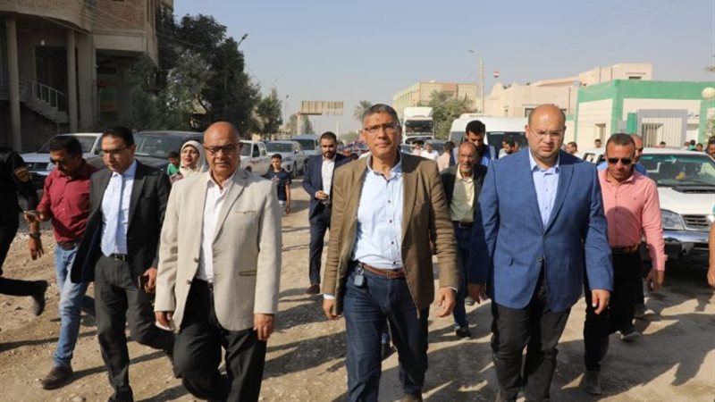 جولة محافظ الجيزة التفقدية لطريق المتربة بأطفيح