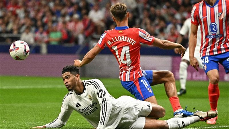 صورة من مباراة ريال مدريد وأتليتكو