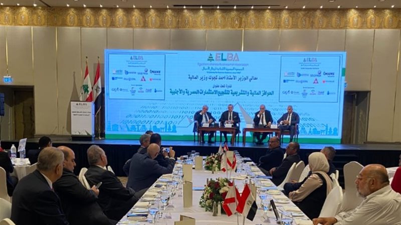 نائب وزير المالية خلال ندوة الجمعية المصرية اللبنانية