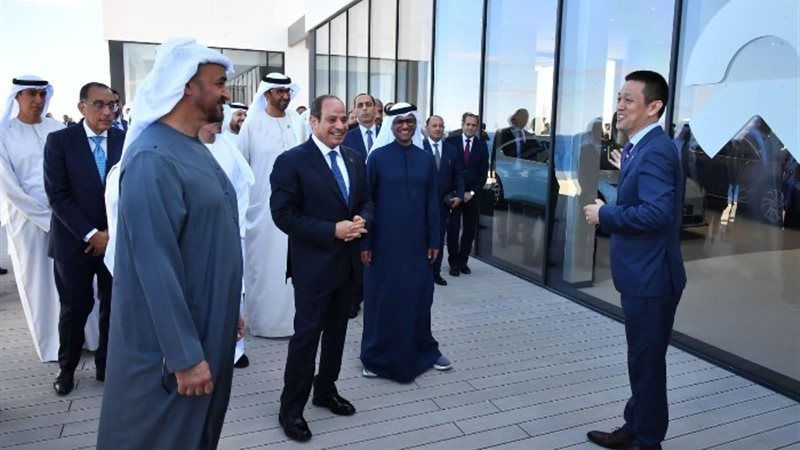 الرئيس السيسي ومحمد بن زايد برأس الحكمة