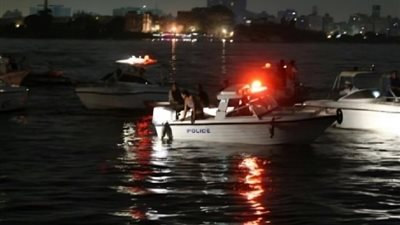 انتشال جثة طفل لقي مصرعه غرقاً في نهر النيل بالمعصرة