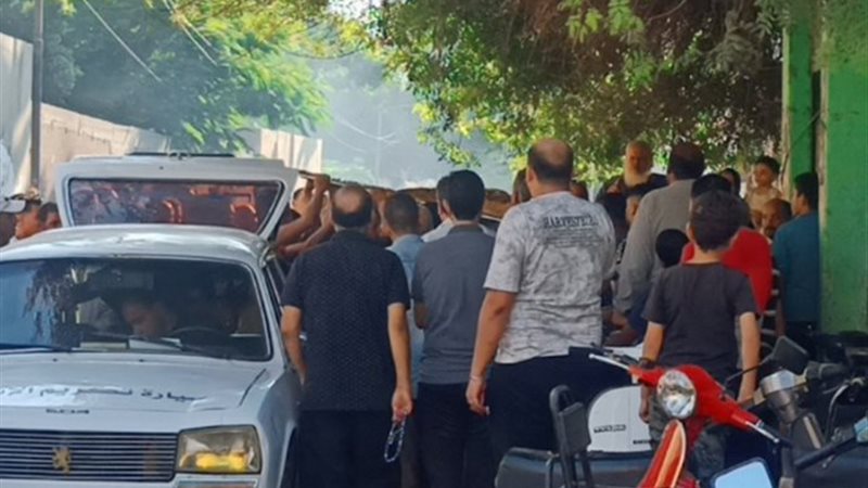 تشييع جنازة صغير توفي حرقا داخل ورشة والده