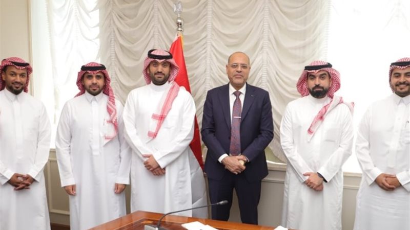 خلال استقبال الوفد السعودي