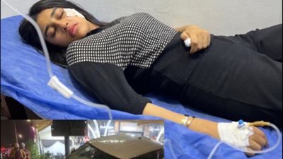مطربة الشارع، نقل منة قدري للمستشفى بعد تعرضها لحادث تصادم (تفاصيل)