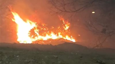 السيطرة على حريق بجوار أحد المولات على طريق الواحات