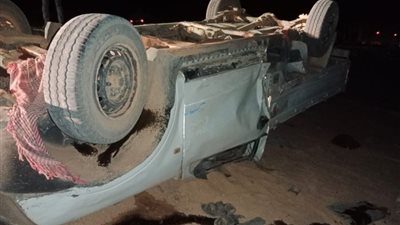 إصابة 9 أشخاص في انقلاب سيارة ربع نقل بالإسماعيلية
