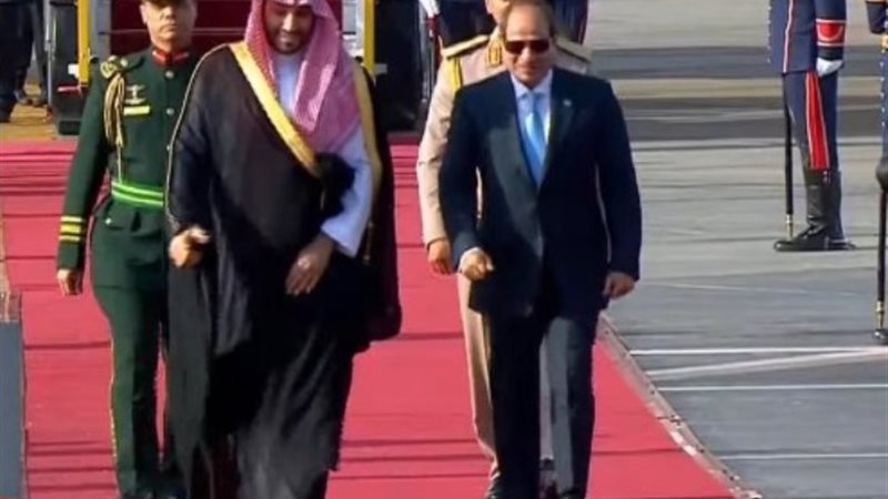 الرئيس عبد الفتاح السيسي وولي العهد السعودي
