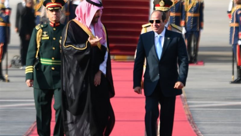 الرئيس عبدالفتاح السيسي والأمير محمد بن سلمان