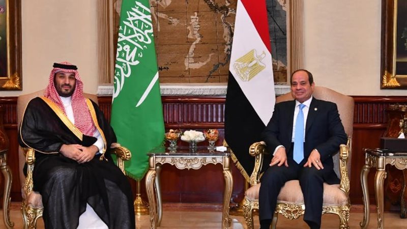 الرئيس السيسي مع ولي العهد السعودي
