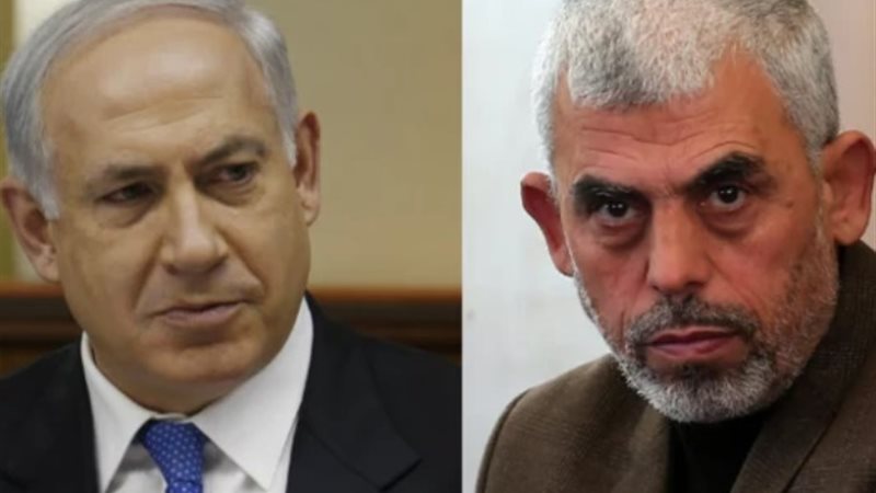 يحيى السنوار وبنيامين نتنياهو