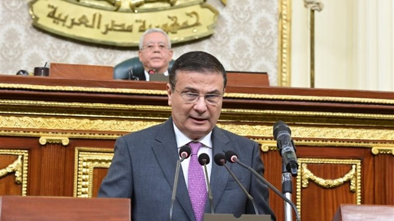 وزير الزراعة خلال الجلسة العامة
