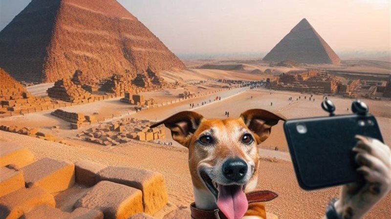 كلب الهرم بالذكاء الاصطناعي