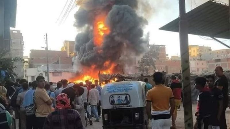 حادث حريق بمصنع مواسير في طلخا