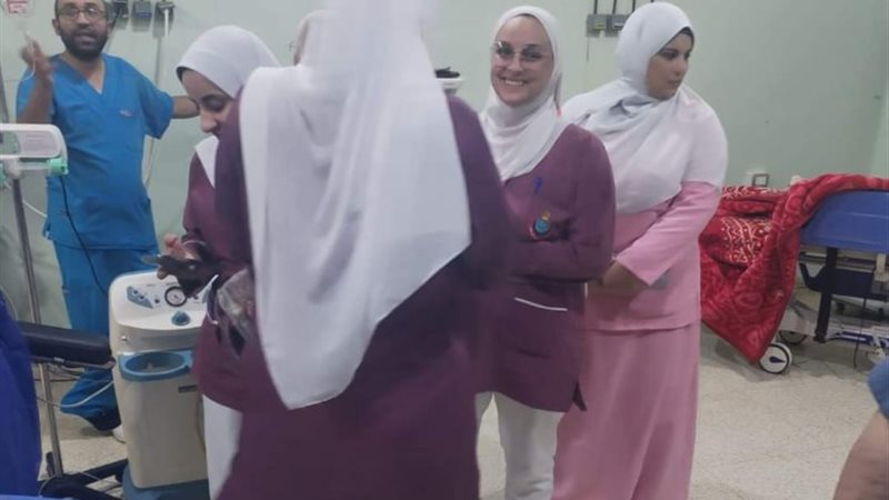 أثناء إجراء العملية