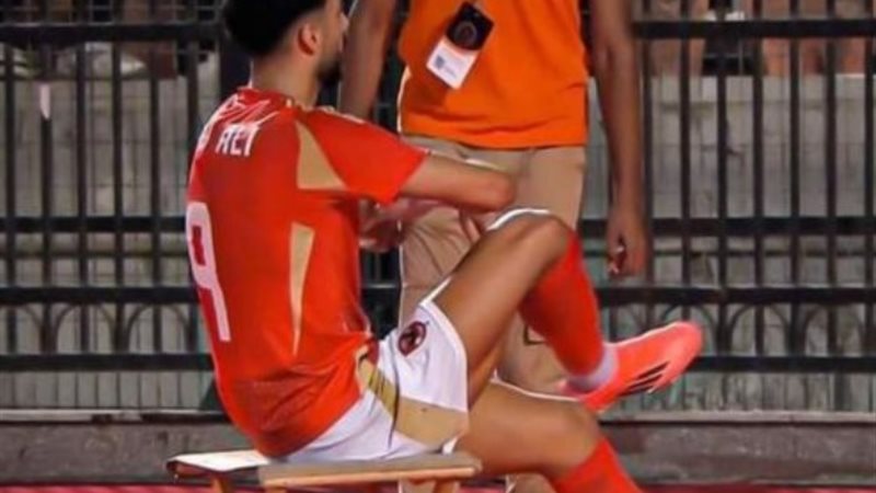 احتفال وسام أبو علي بهدفه على طريقة يحيى السنوار