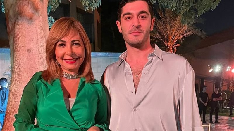 لميس الحديدي مع الفنان التركي بوراك دينيز