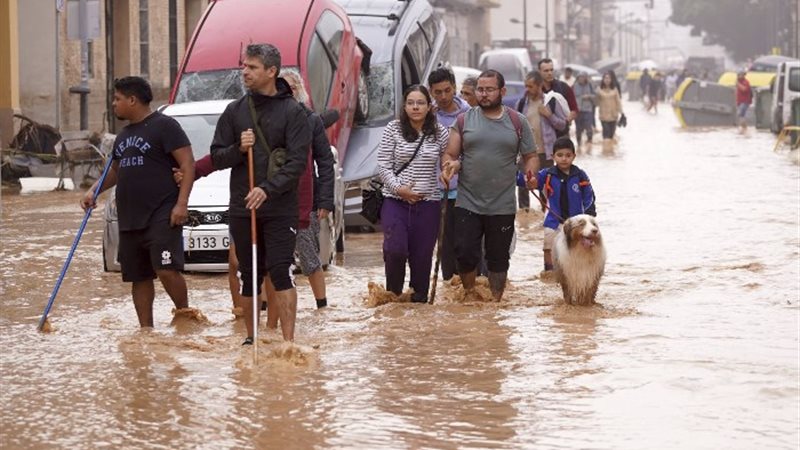 السيول في إسبانيا