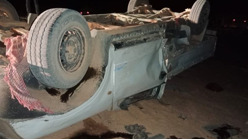انقلاب سيارة ربع نقل _ أرشيفية